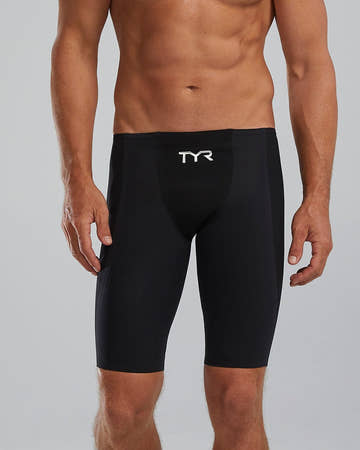TYR Men's Shockwave High-Waist Tech Suit Jammer Swimsuit - Solid