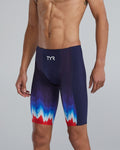 TYR Mens Shockwave High-Waist Jammer Swimsuit - USA  Technical Jammer  Tyr