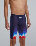 TYR Mens Shockwave High-Waist Jammer Swimsuit - USA  Technical Jammer  Tyr