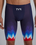 TYR Mens Shockwave High-Waist Jammer Swimsuit - USA  Technical Jammer  Tyr