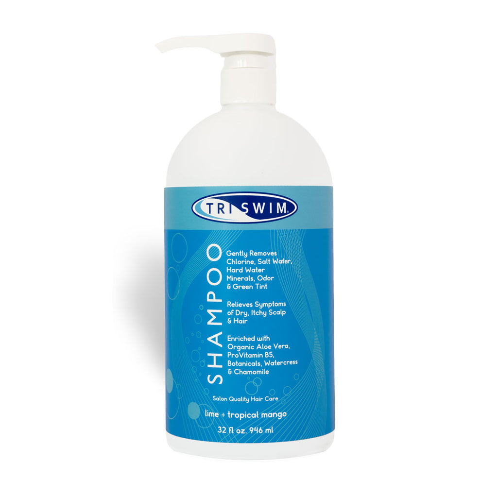 TRISWIM Chlorine Removal Shampoo 32 oz – Removes Chlorine & Minerals, Restores Softness and Shine  Swimmers' Shampoos and Conditioners  SBR Sports