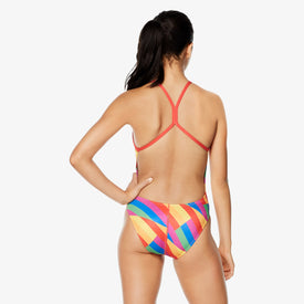 Speedo Women's Printed One Back Pride One Piece Swimsuit  One Piece Swimsuits  Speedo