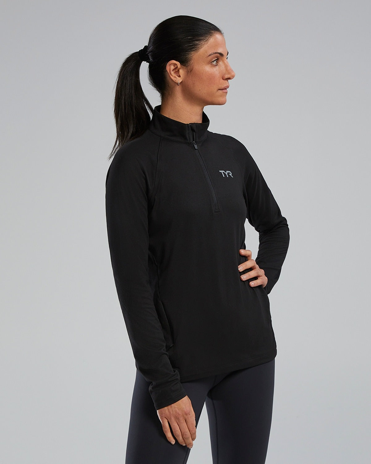 WWJ Tyr Women's SLS Long Sleeve 1/4 Zip- Solid  Sweatshirt  Tyr