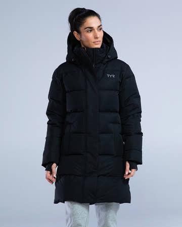 Tyr Women's Hydrosphere Elite Down Parka  Swim Parkas  Tyr