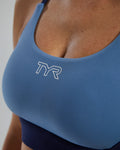 TYR Joule Elite Women's Dual Strap Sports Bra - Denim  Sports Bra  Tyr