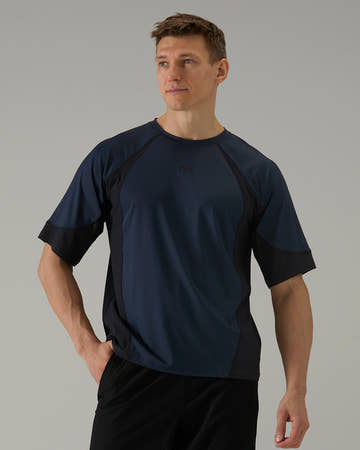 TYR Men's Mixed Media Splice Training Tee  Shirts  Tyr