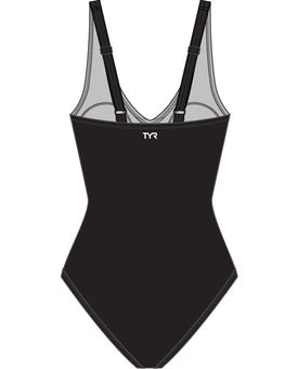 Tyr Solid Lattice Controlfit Swimsuit  Women's Aquatic Fitness Swimsuits  Tyr
