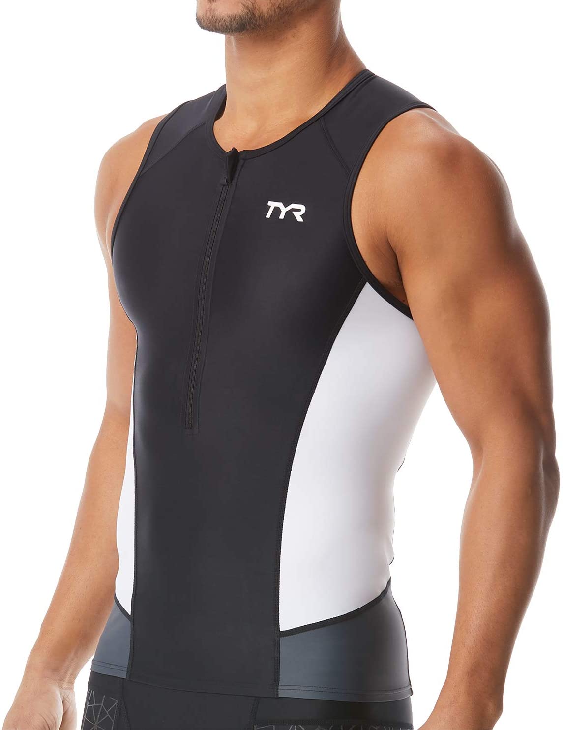 TYR Men's Triathalon Top Competitor Singlet  Men's Tank Tops  Tyr