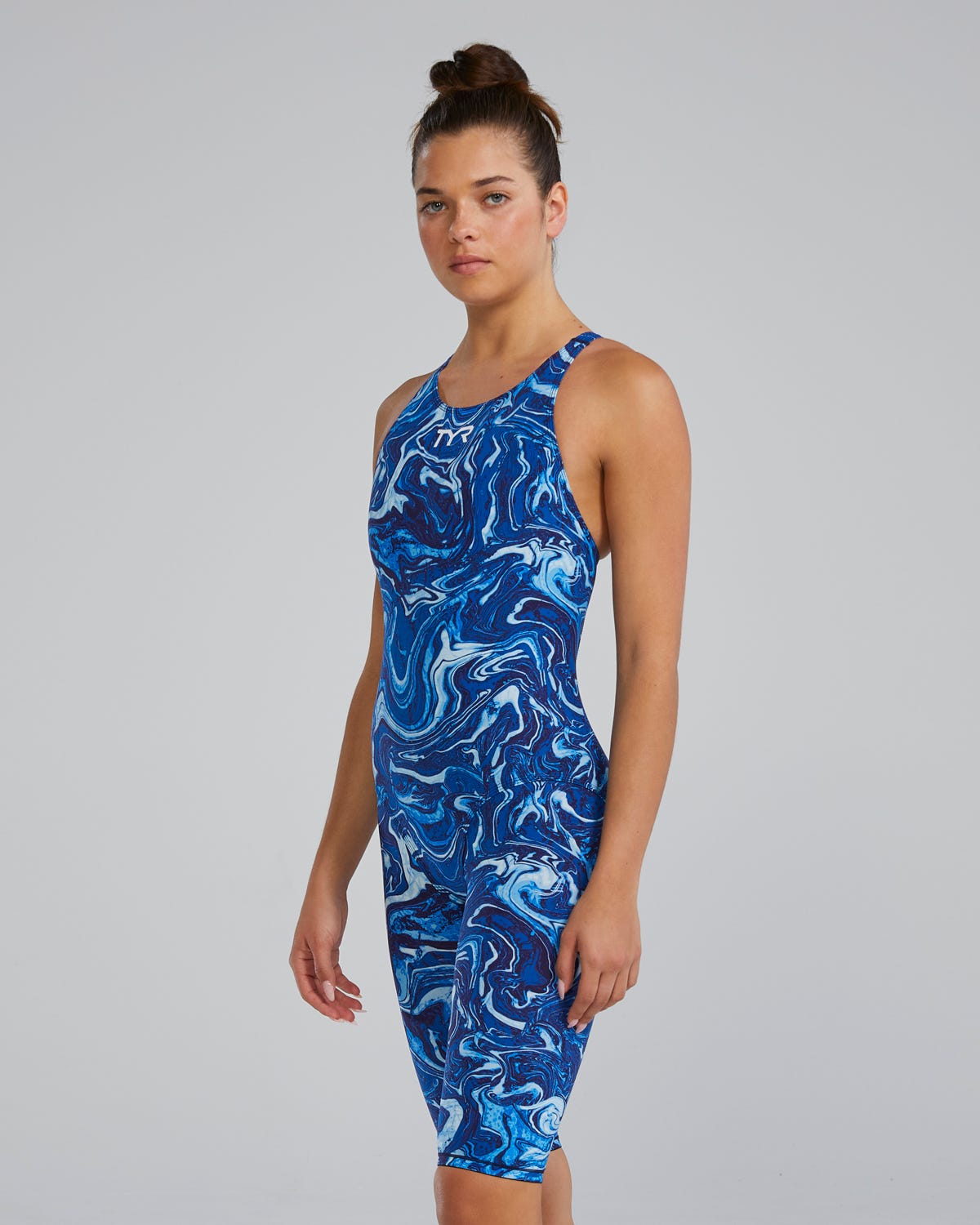 TYR Women's Thresher Hyperblitz Kneeskin Technical Suit  Technical Swimsuits  Tyr