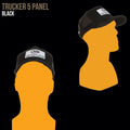 Orange Mud 5 Panel Black Trucker Hat    Orange Mud
