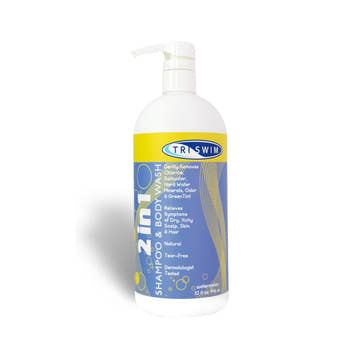 TRISWIM 2-in-1 Chlorine-Out Shampoo & Body Wash 32oz  Swimmers' Shampoos and Personal Care  SBR Sports