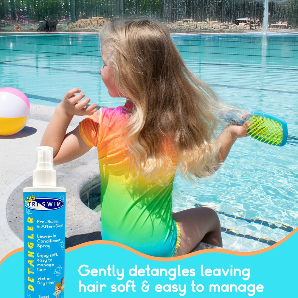 TRISWIM Kids Detangler Leave-In Conditioner Spray  Swimmers' Shampoos and Conditioners  SBR Sports