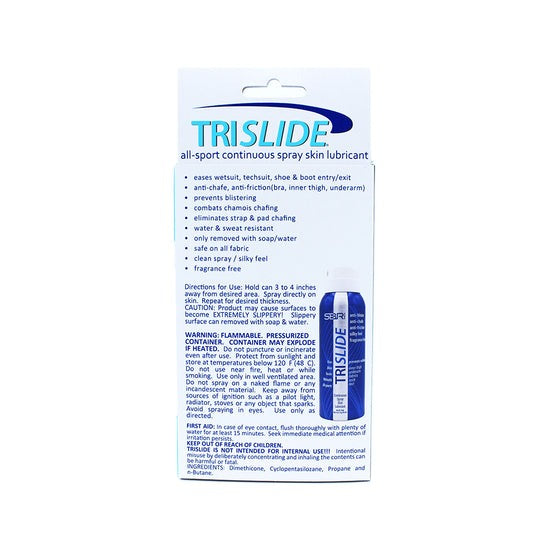TRISLIDE Anti-Chafe Continuous Spray Skin Lubricant 4oz  Personal Care  SBR Sports