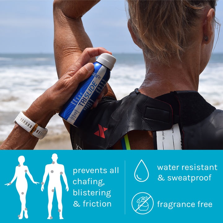 TRISLIDE Anti-Chafe Continuous Spray Skin Lubricant 4oz  Personal Care  SBR Sports
