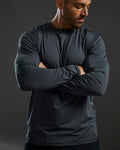TYR SunDefense Men's Vented Long Sleeve Rash Guard – UPF Swim Shirt  Long Sleeve Rash Guard  Tyr
