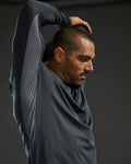 TYR SunDefense Men's Vented Long Sleeve Rash Guard – UPF Swim Shirt  Long Sleeve Rash Guard  Tyr