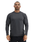 TYR SunDefense Men's Vented Long Sleeve Rash Guard – UPF Swim Shirt  Long Sleeve Rash Guard  Tyr