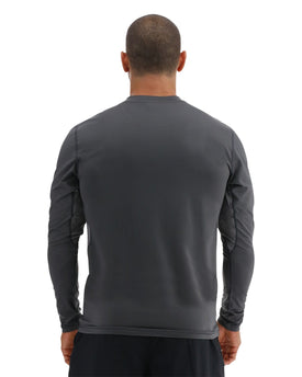 TYR SunDefense Men's Vented Long Sleeve Rash Guard – UPF Swim Shirt  Long Sleeve Rash Guard  Tyr