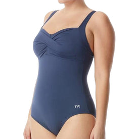 Tyr Solid Twisted Bra Tank  Women's Aquatic Fitness Swimsuits  Tyr