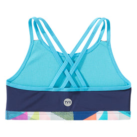 TYR Girl's Jigsaw Olivia Bikini Top  Girls Bikini Top  Tyr