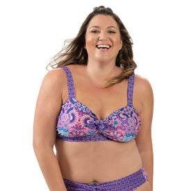 Dolfin Aquashape Women's Tie Front Two Piece Swimsuit Top  Bikini Top  Dolfin