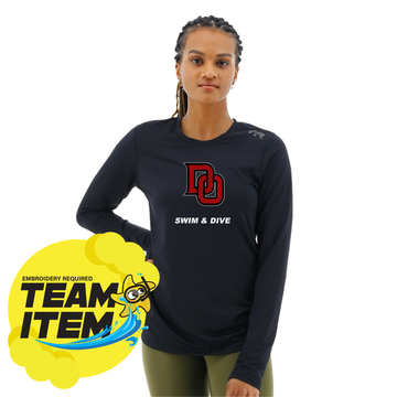 DO Tyr Airtec Women's Long Sleeve Tee - Solid  Warm-Ups  Tyr