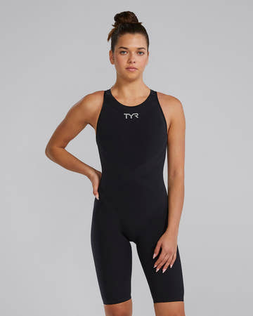 TYR Women's Venzo Phantom Open Back Technical One Piece Swimsuit - Solid
