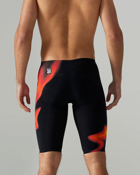 TYR Men's Venzo High Waist Technical Jammer Swimsuit - Infrared