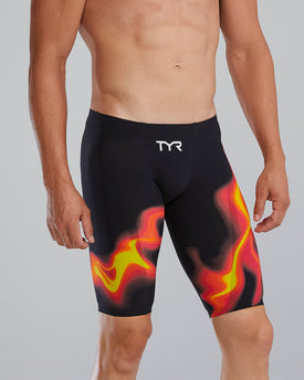 TYR Men's Venzo Low Waist Technical Jammer Swimsuit - Infrared