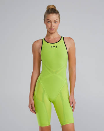 TYR Women's Venzo Open Back Technical One Piece Swimsuit - Solid - Non PFAS