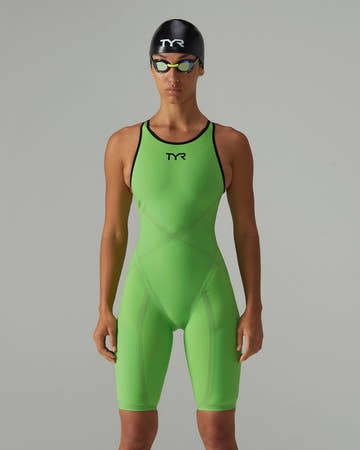 TYR Women's Venzo Open Back Technical One Piece Swimsuit - Solid - Non PFAS  Technical Swimsuits  Tyr