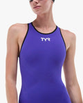 TYR Women's Solid Venzo Open Back Technical One Piece Swimsuit - Non PFAS  Technical Swimsuits  Tyr