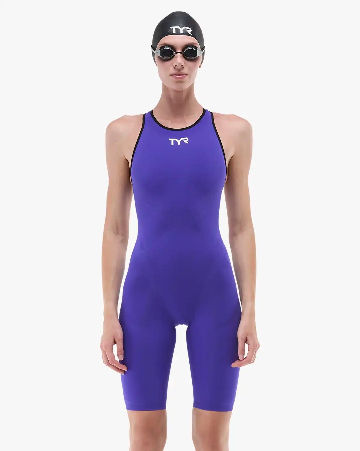 TYR Women's Solid Venzo Open Back Technical One Piece Swimsuit - Non PFAS  Technical Swimsuits  Tyr
