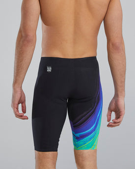 TYR Men's Venzo Technical High Waist Jammer - Lime/Navy Non PFAS  Technical Jammer  Tyr