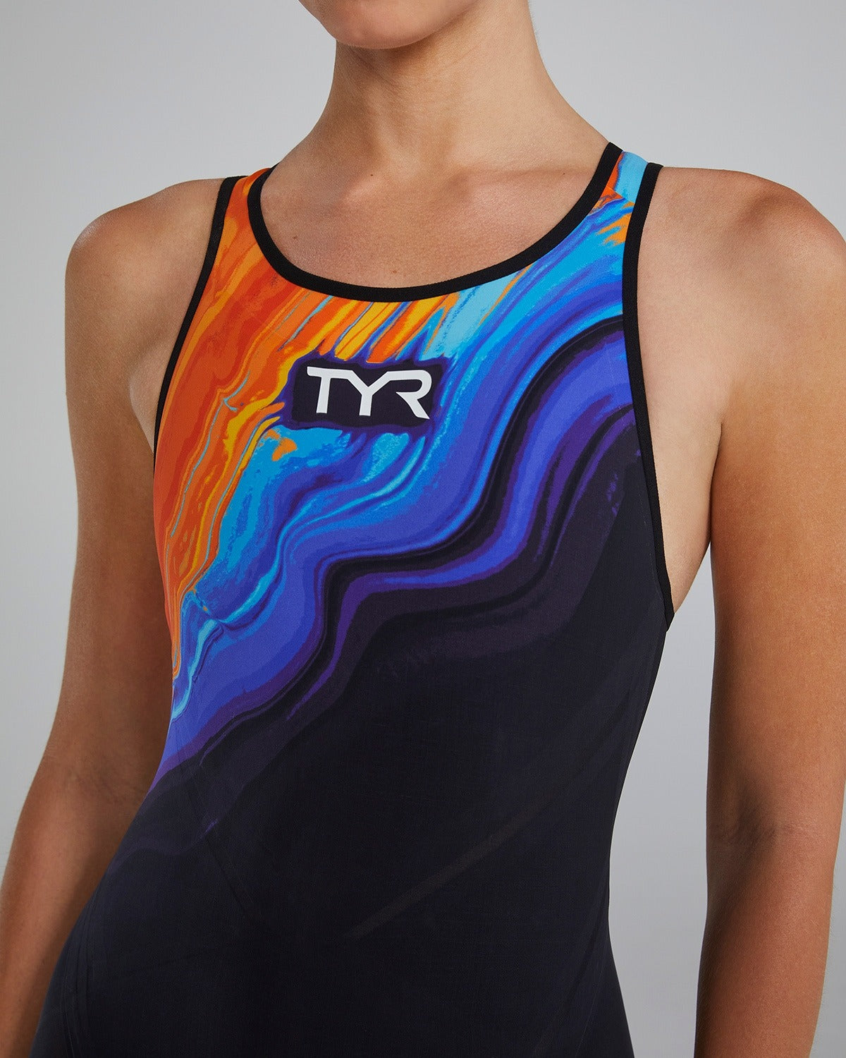 TYR Women's Technical Suit Venzo Open Back - Volconyx - Non PFAS  Technical Swimsuit  Tyr