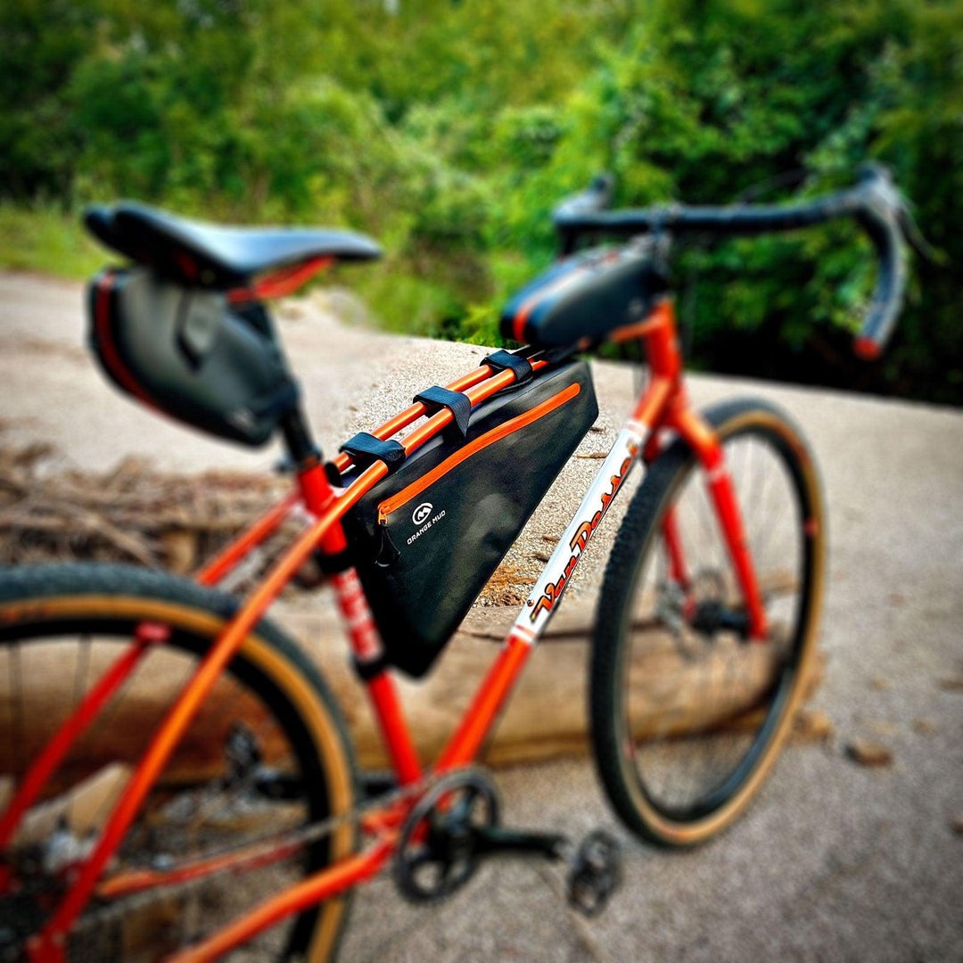 Orange Mud Water Proof Bike Frame Bag TPU (Thermoplastic Polyurethane) Coated  Bicycle Bags  Orange Mud