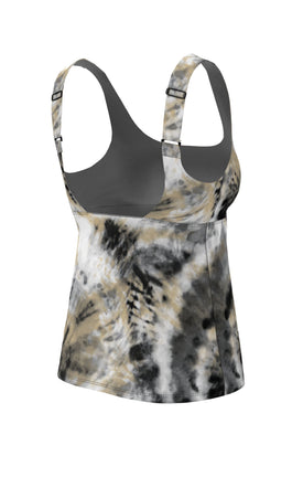 Nike Womens Tie Dye Scoop Neck Tankini  Women's Tankini Top  Nike