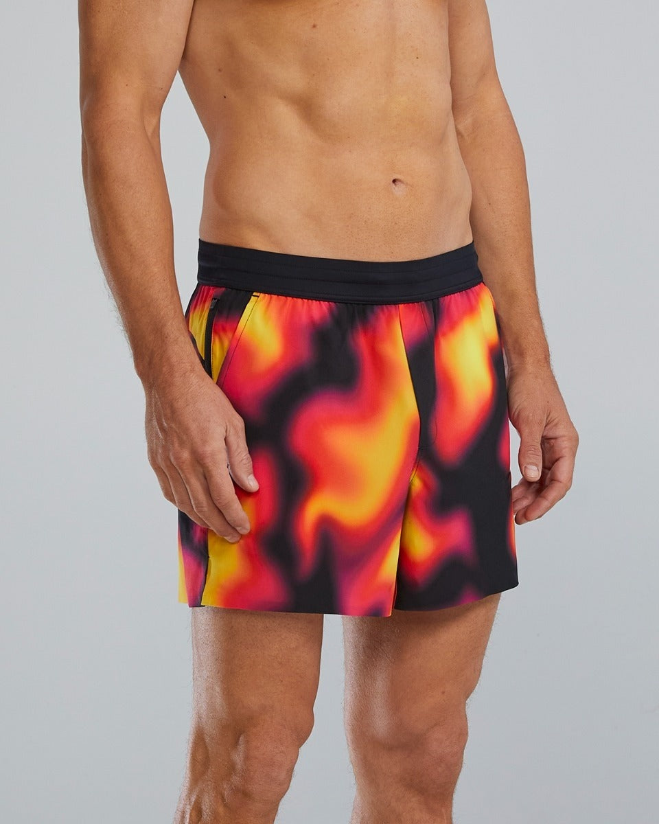 TYR Hydrosphere Men's Unlined 5" Unbroken Shorts - Solid  Men's Swim Trunks  Tyr