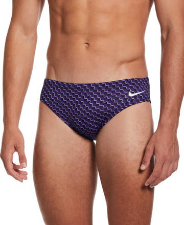 Nike Performance Swim Briefs in Dripping Check  Swim Team Prints  Nike