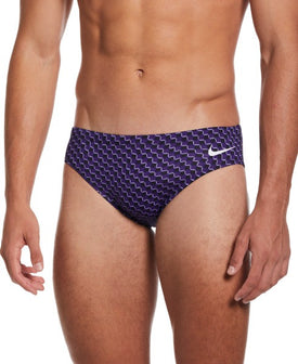 Nike Performance Swim Briefs in Dripping Check  Swim Team Prints  Nike