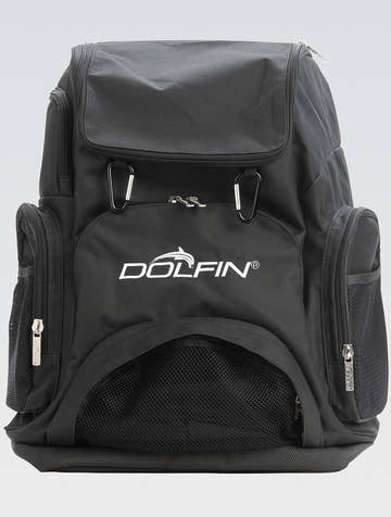 Dolfin Black Large Team Backpack  Swimming Backpacks  Dolfin
