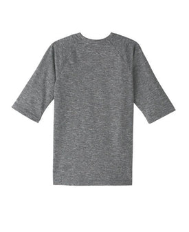 Nike Boy's Heather Short Sleeve Hydroguard Swim Shirt  Long Sleeve Rash Guard  Nike