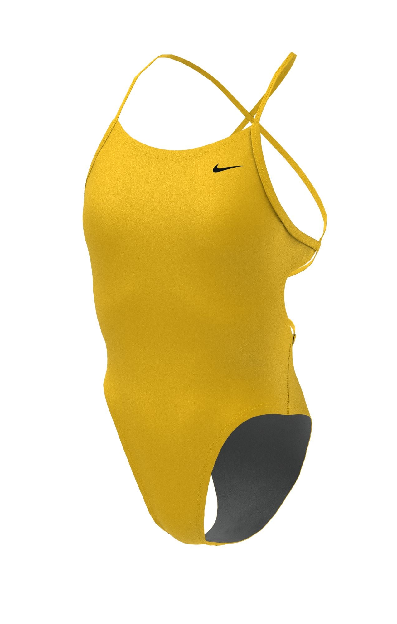 Nike Women's Hydrastrong Solid Lace Up Tie Back One Piece Swimsuit
