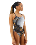 TYR Durafast Elite Women's Cutoutfit Swimsuit - Pyrite  One Piece Swimsuits  Tyr