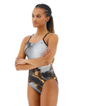 TYR Durafast Elite Women's Cutoutfit Swimsuit - Pyrite  One Piece Swimsuits  Tyr