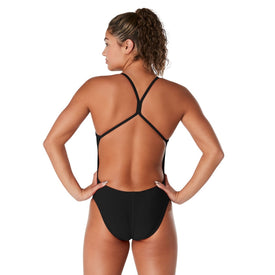 Speedo Women's Endurance Solid One Back One Piece Swimsuit  One Piece Swimsuits  Speedo