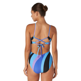Speedo Women's Print Double Cross Back One Piece Swimsuit  One Piece Swimsuits  Speedo