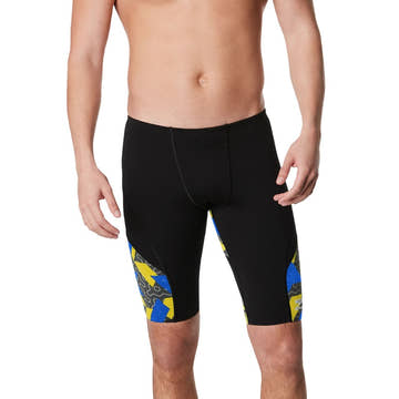 Speedo Men's Ruse Blocks Swim Jammer  Swim Jammers  Speedo
