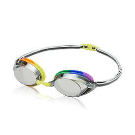 Speedo Vanquisher 2.0 Mirrored Goggles  Competition Swim Goggles  Speedo