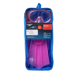 Speedo Kids Snorkel Set – Mask, Snorkel & Swim Fins  Kids Swimming Snorkels  Speedo